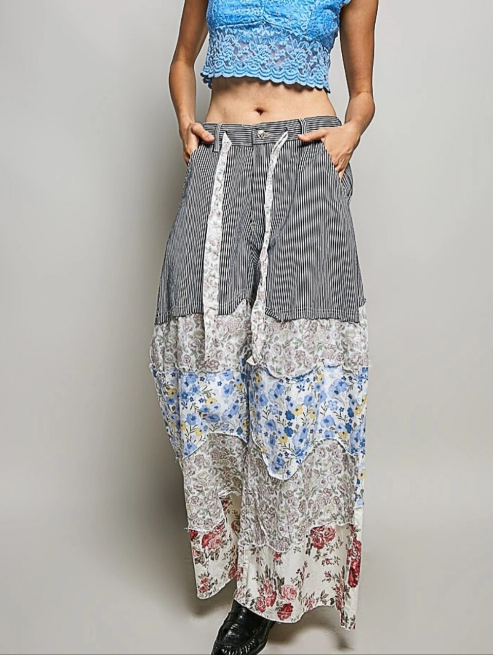 POL Striped And Floral Buckle Back Pants NWT Various Sizes
